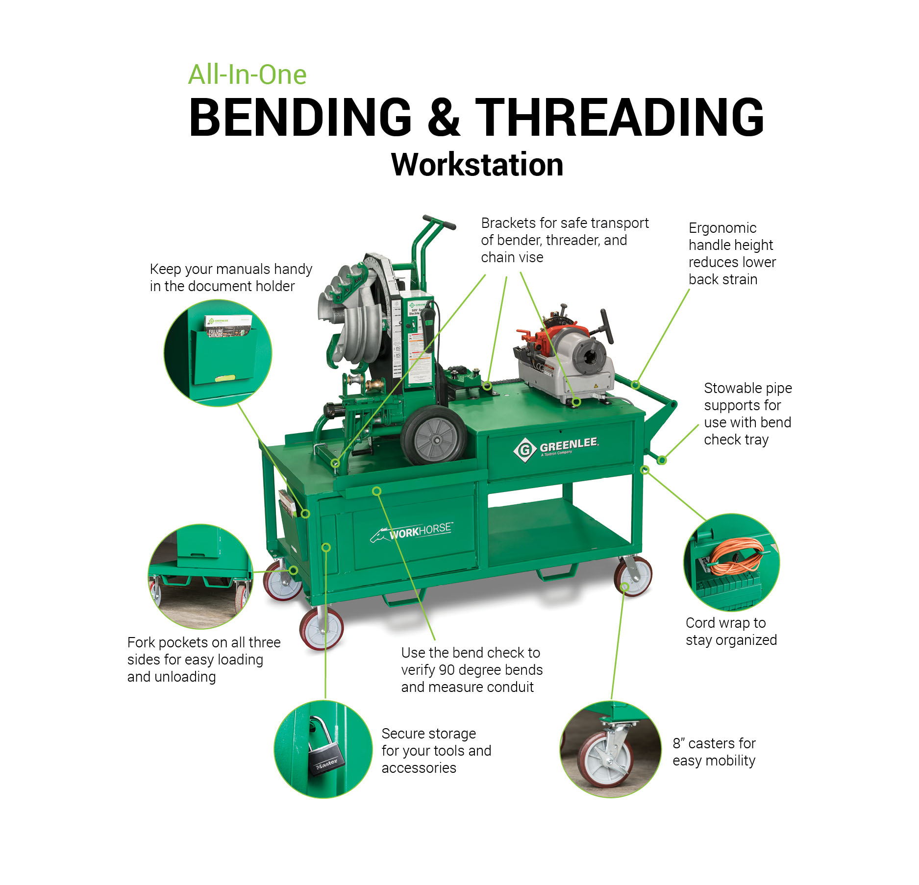 Workhorse™ All-In-One Bending & Threading Workstation